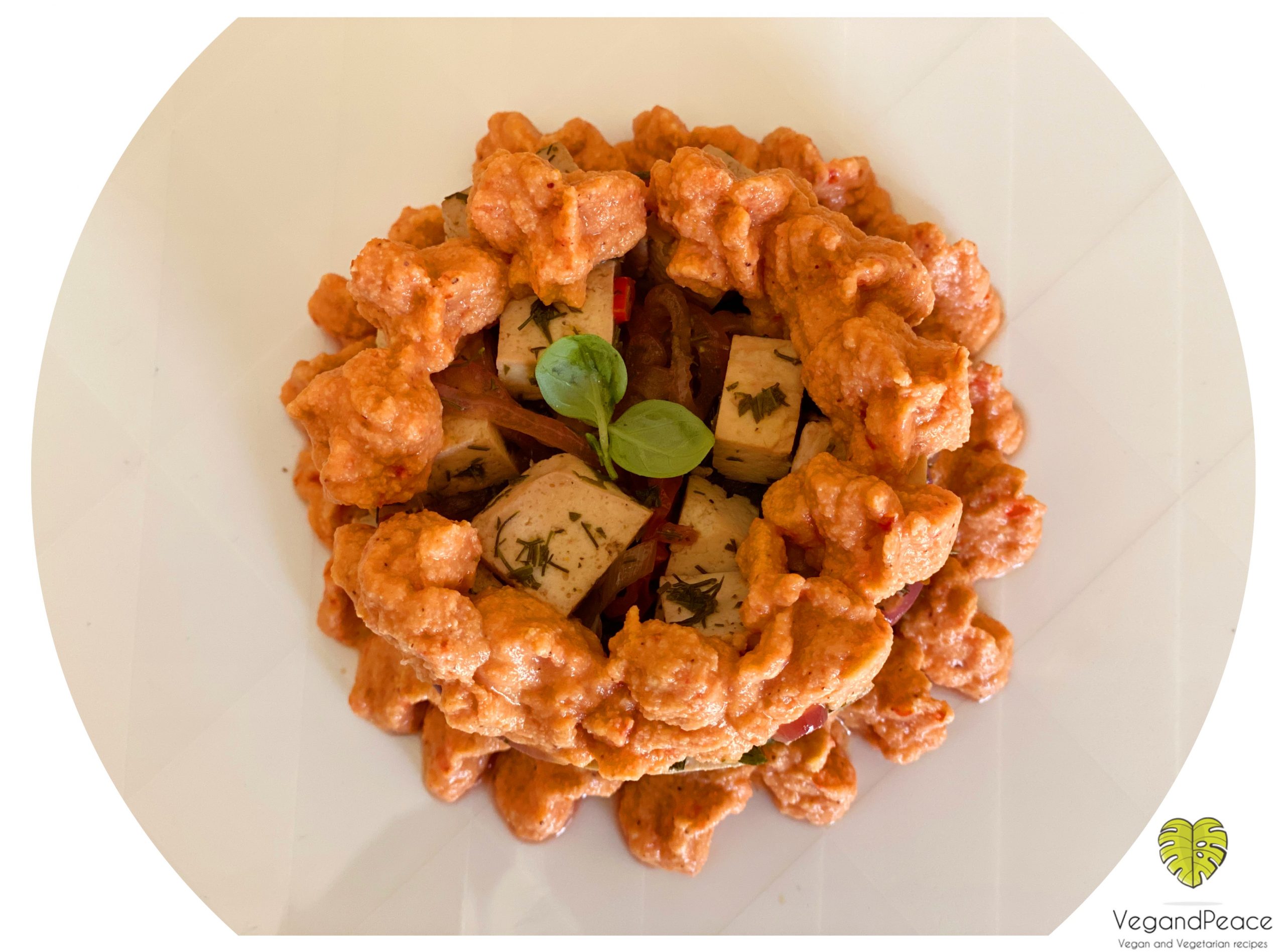 Tofu in agrodolce con crema di pomodoro VegandPeace