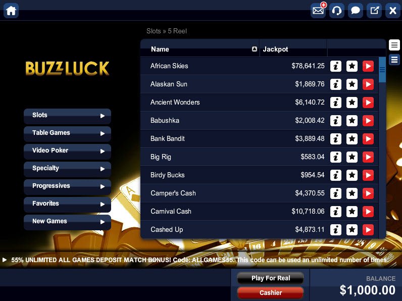 Get Lucky with Buzzluck Casino Review