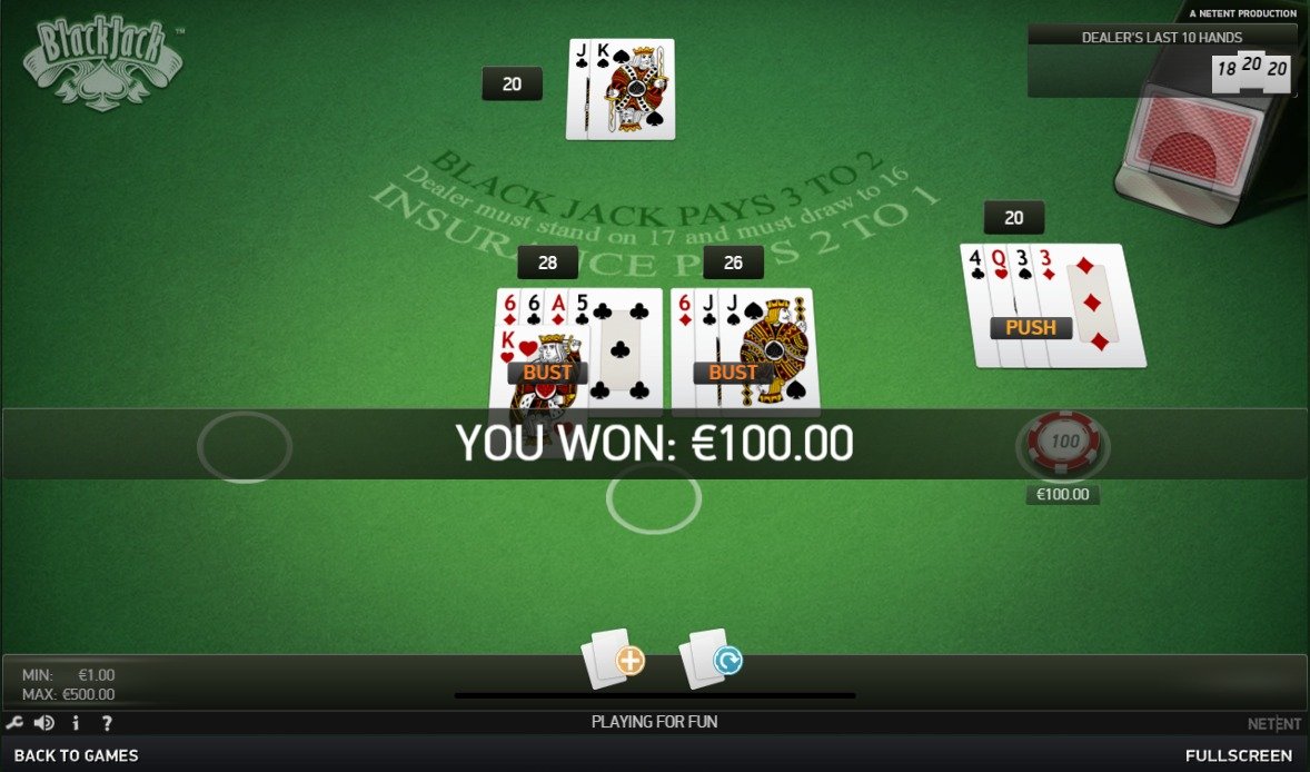 Play blackjack online, the number one card game in the world