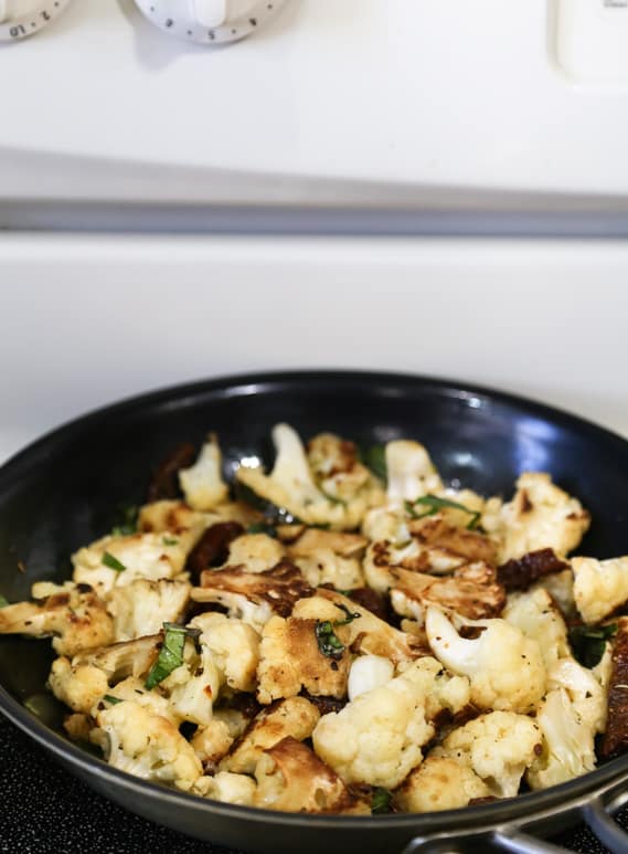 PanRoasted Cauliflower with Dried Tomatoes