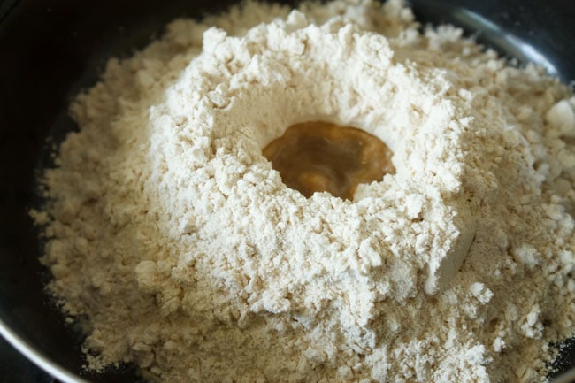 fried-modak1 wheat flour with oil in the center