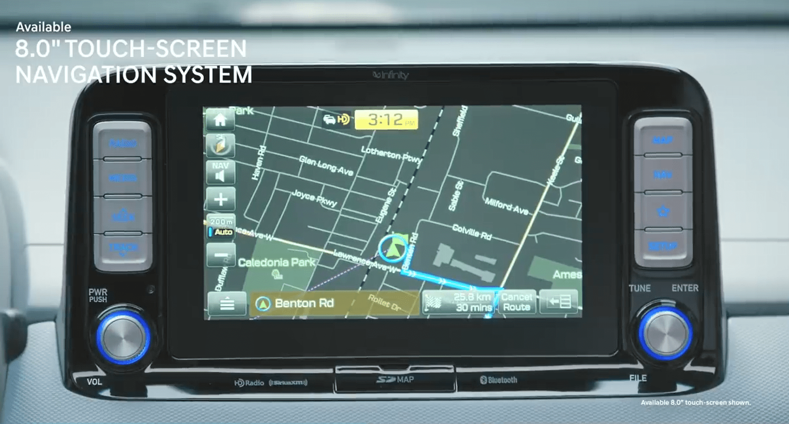 Kona Electric Navigation System Vehiclesuggest