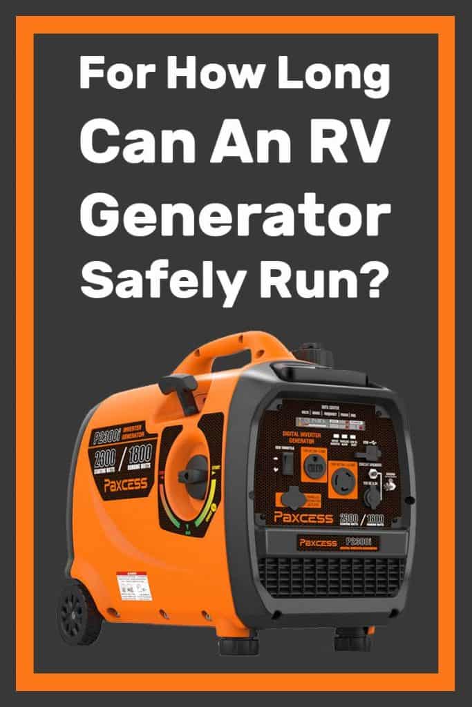 For How Long Can an RV Generator Safely Run? Vehicle HQ
