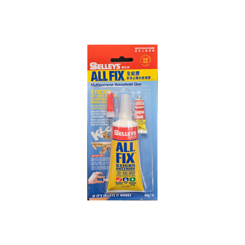SELLEYS ALL FIX MULTIPURPOSE GLUE 80G + SUPA GLUE 2G Veligaa Hardware
