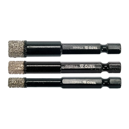 YATO DIAMOND DRILL SET WITH HEX SHAFT 3PCS Veligaa Hardware