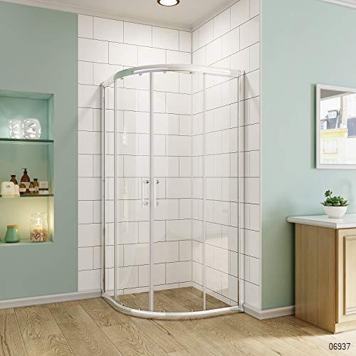 MEDCA GLASS SHOWER CURTAIN CORNER ROUND L305 Veligaa Hardware