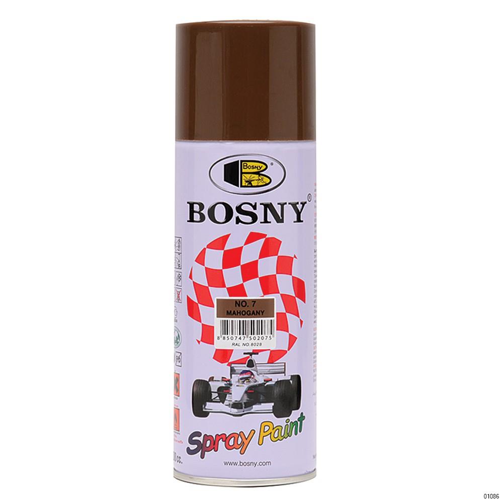 BOSNY SPRAY PAINT NO.7 MAHOGANY Veligaa Hardware