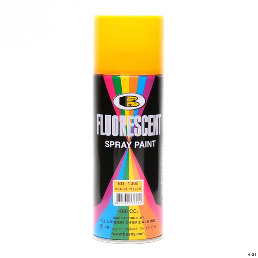 BOSNY FLUORESCENT SPRAY PAINT NO.1008 ORANGE Veligaa Hardware