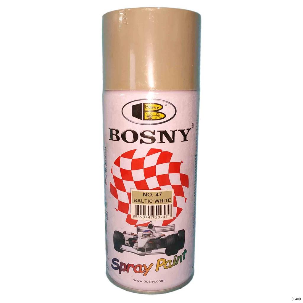 BOSNY SPRAY PAINT NO.47 BALTIC WHITE Veligaa Hardware