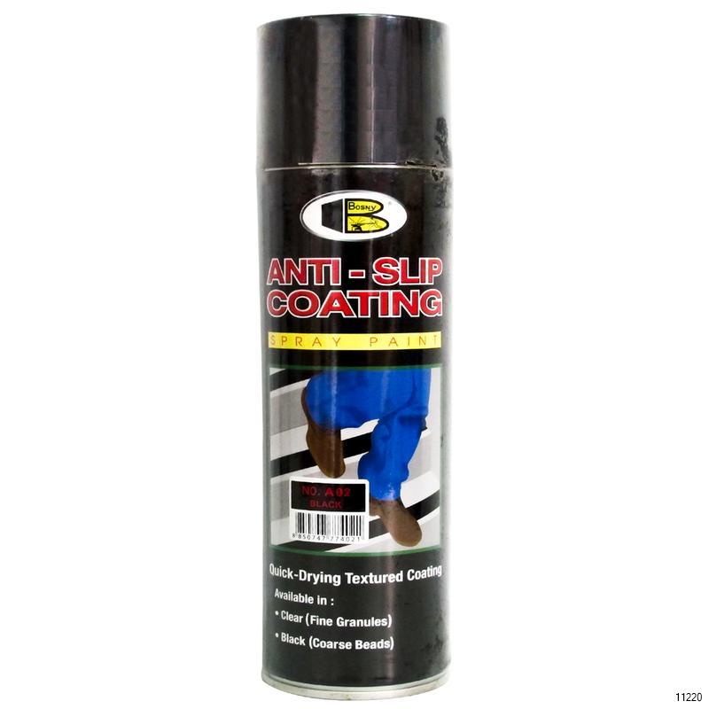 BOSNY SPRAY PAINT ANTISLIP COATING NO. A02 BLACK Veligaa Hardware