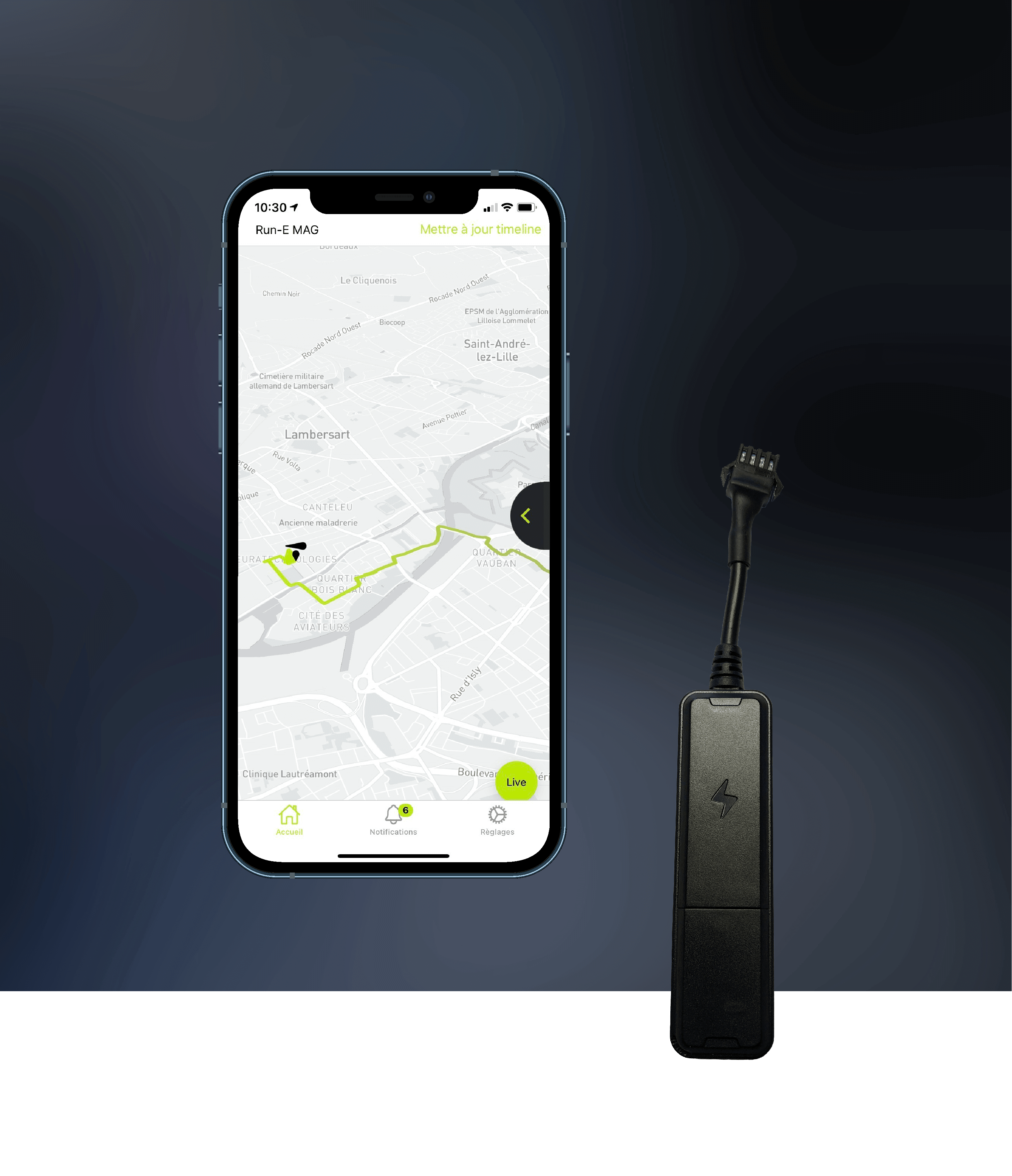 Trackap Traceur GPS RUN.E Bosch Universel 2022 VeloBrival