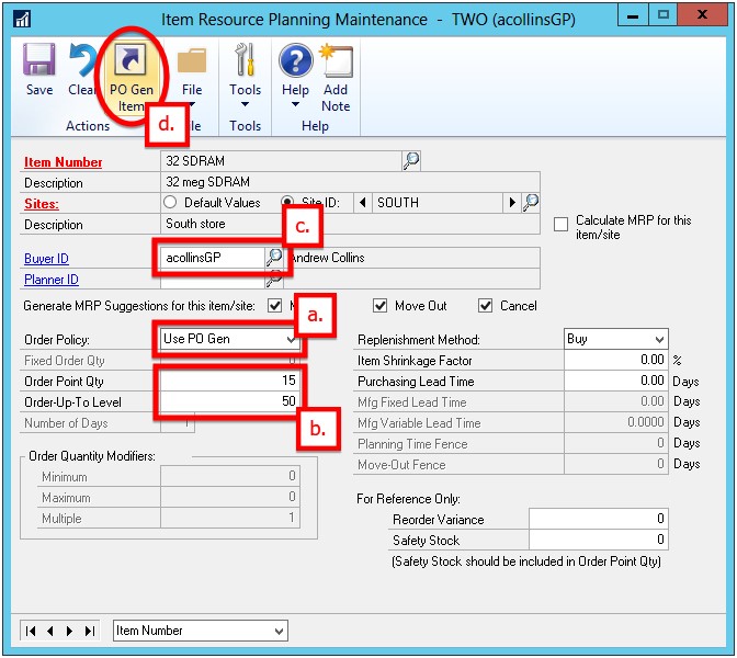 How to Configure Dynamics GP Purchase Order Generator Dynamics GP MRP