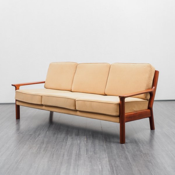 VelvetPoint sitzmöbel_sofas 70er Jahre Teak Sofa, skandinavischer