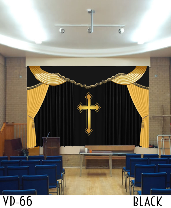 New Design Decorative Church Curtain