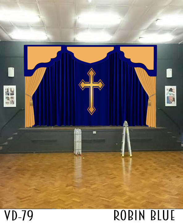 CHURCH CURTAINS DECORATIONS SANCTUARY ALTAR FOR SALE