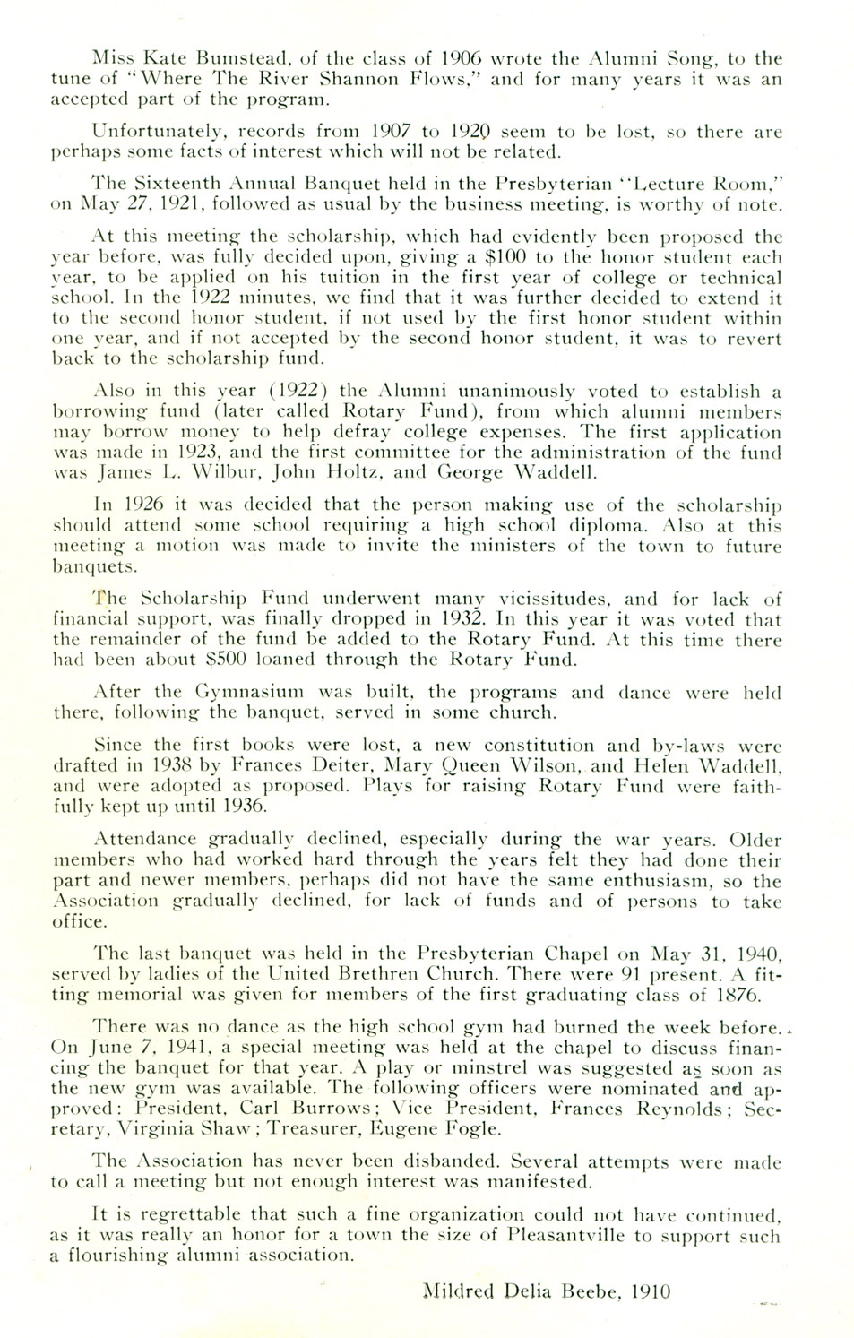 PLEASANTVILLE High School yearbook 1950