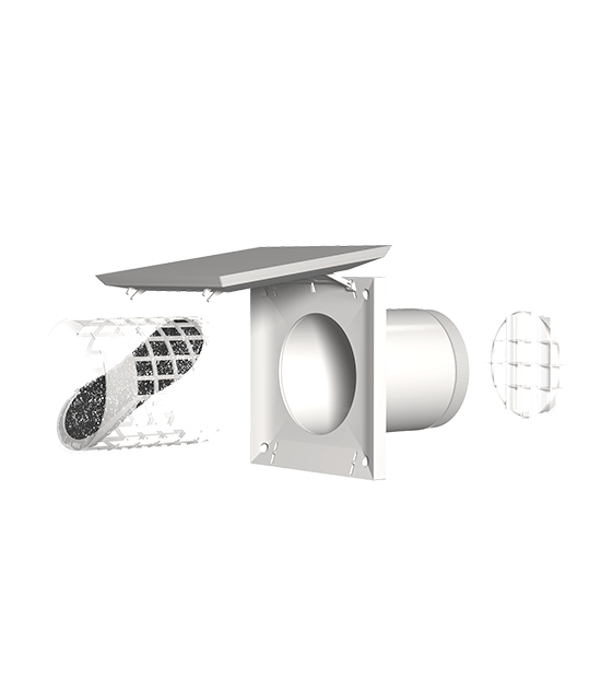 Fresh Wall Vent Inlet TL98D VentPro Building Ventilation