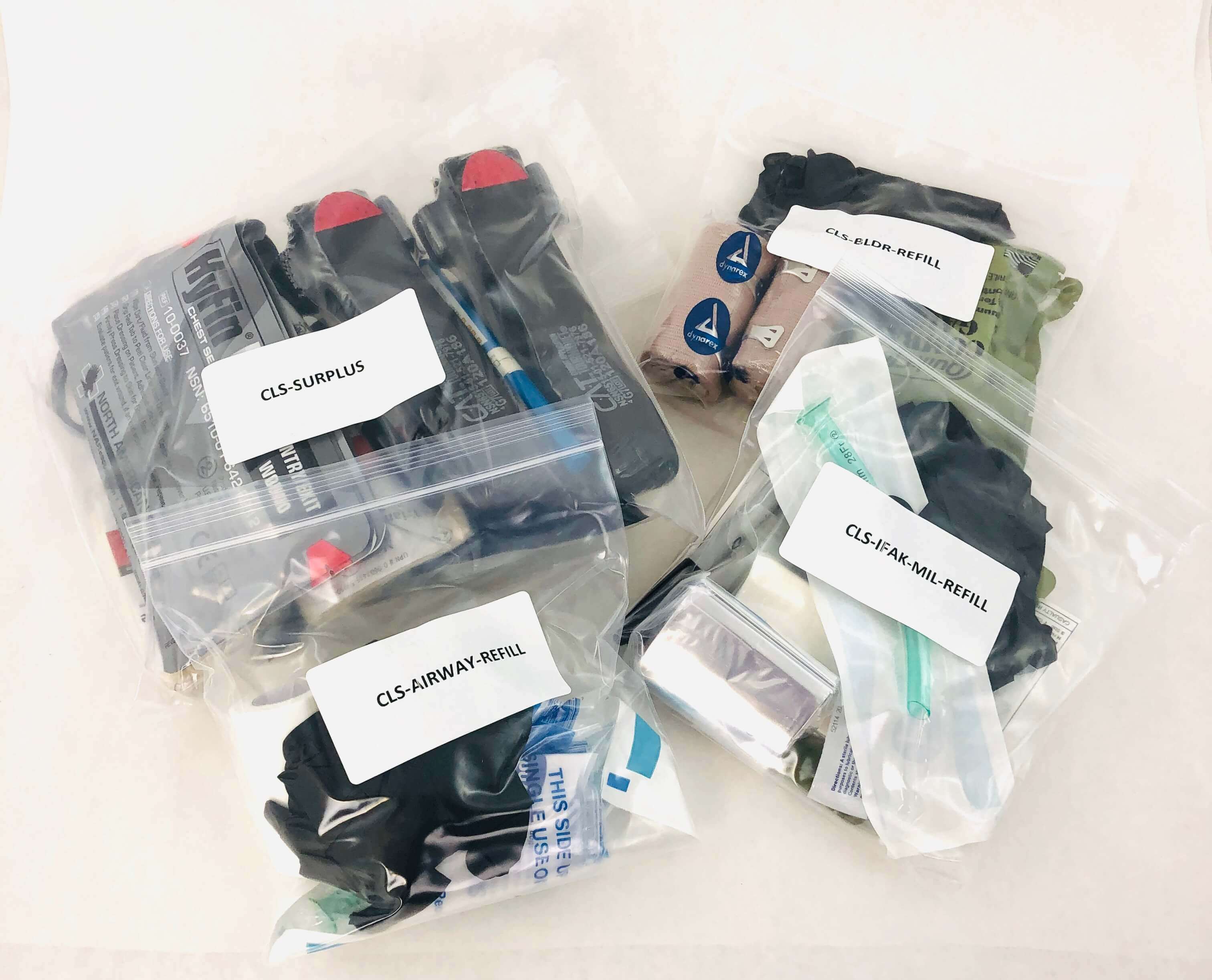 Combat Life Saver Bag Refill Kit Stock A Complete First Aid Refill Kit