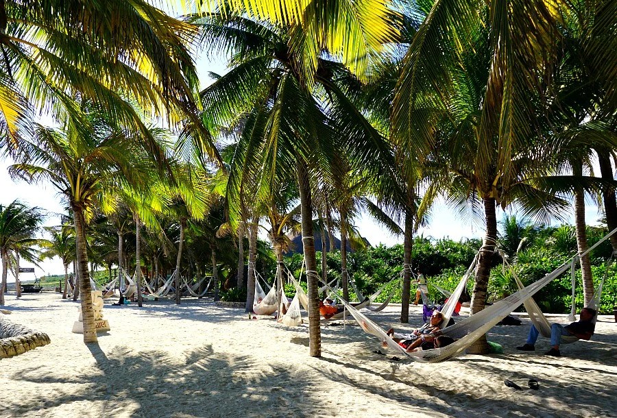 Hammocks at Xcaret