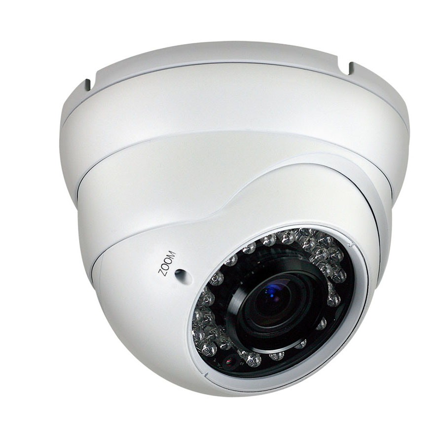 1000 TVL Outdoor IR Dome Security Camera 2.812mm Varifocal Lens