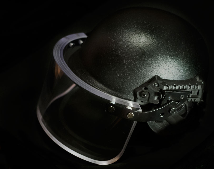 VEPLAS Ballistic /Bulletproof/ Face shield IIIA visor sales/production