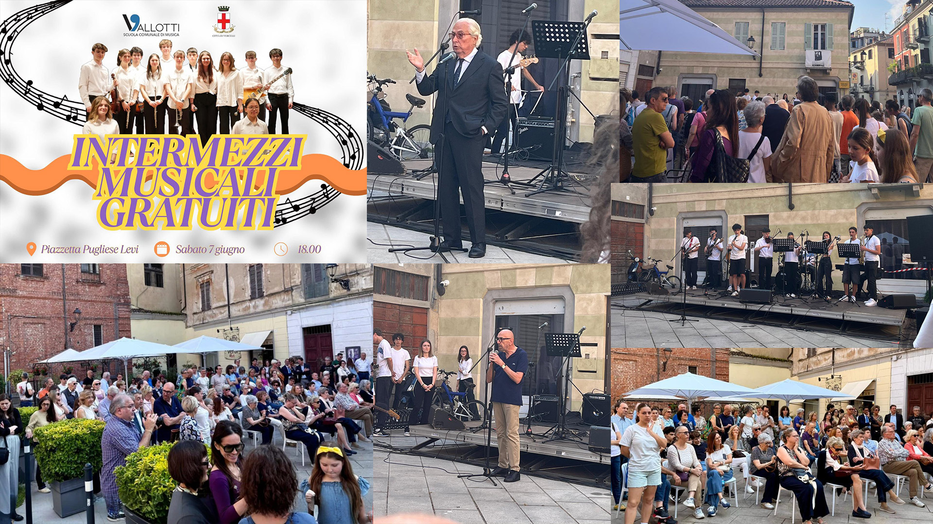 Vercelli: scuola di musica Vallotti e Avogadro Band, buona la prima!