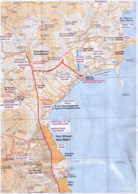 Nea Makri Greece Map Local Attractions