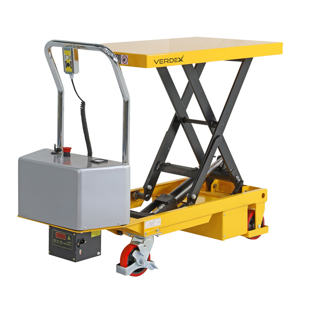 Electric Scissor lift Trolley 500x850 (300kg Capacity) Verdex Equipment