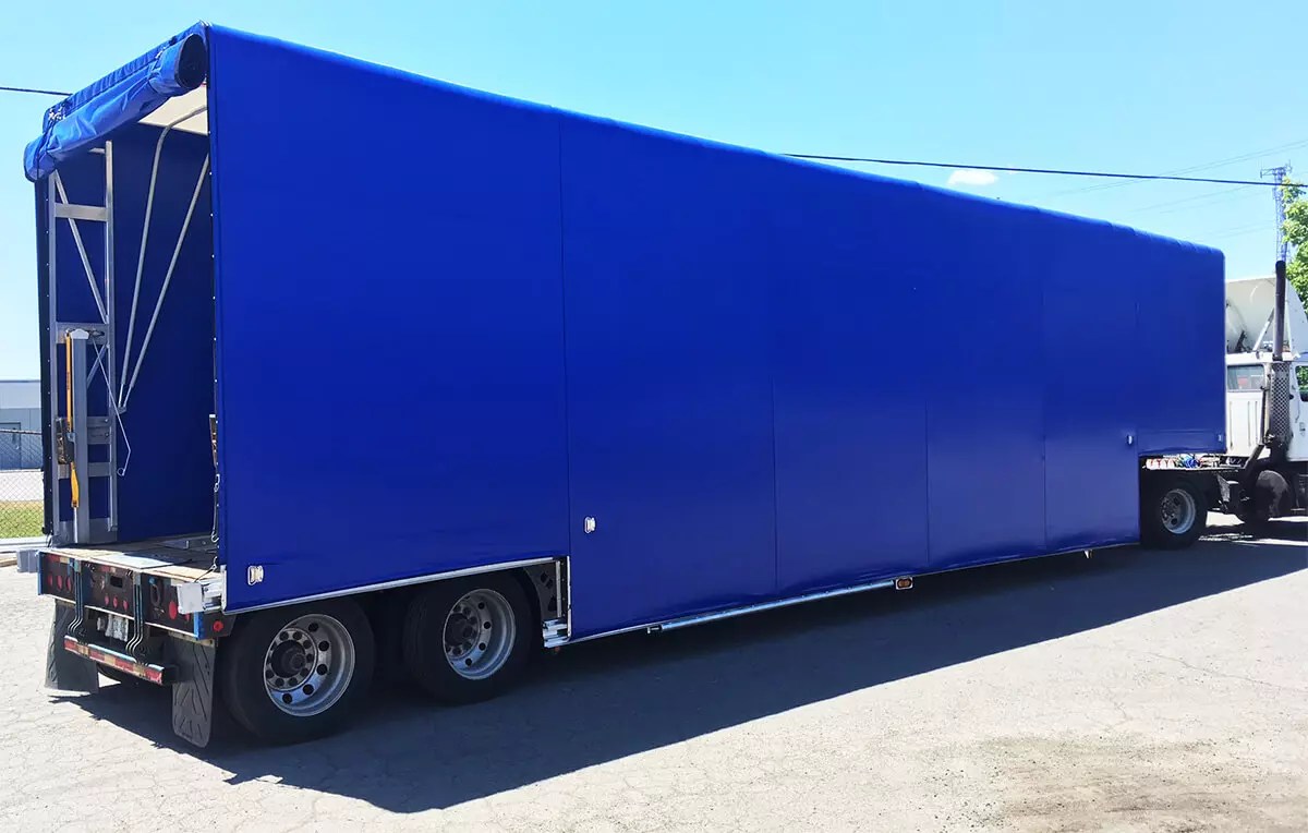 Double Drop Trailer Eagle Tarp System Verduyn Tarps