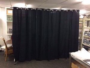 Garderobe En Afzet > Scheidingswand Zwart Gordijn 3 M - Joop De Korte V