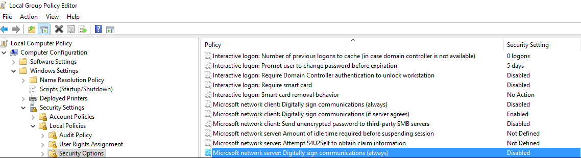 SMB Signing Disabled (Windows) VerifyIT