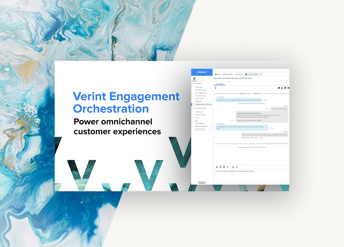 One Workforce Orchestration and Knowledge Verint