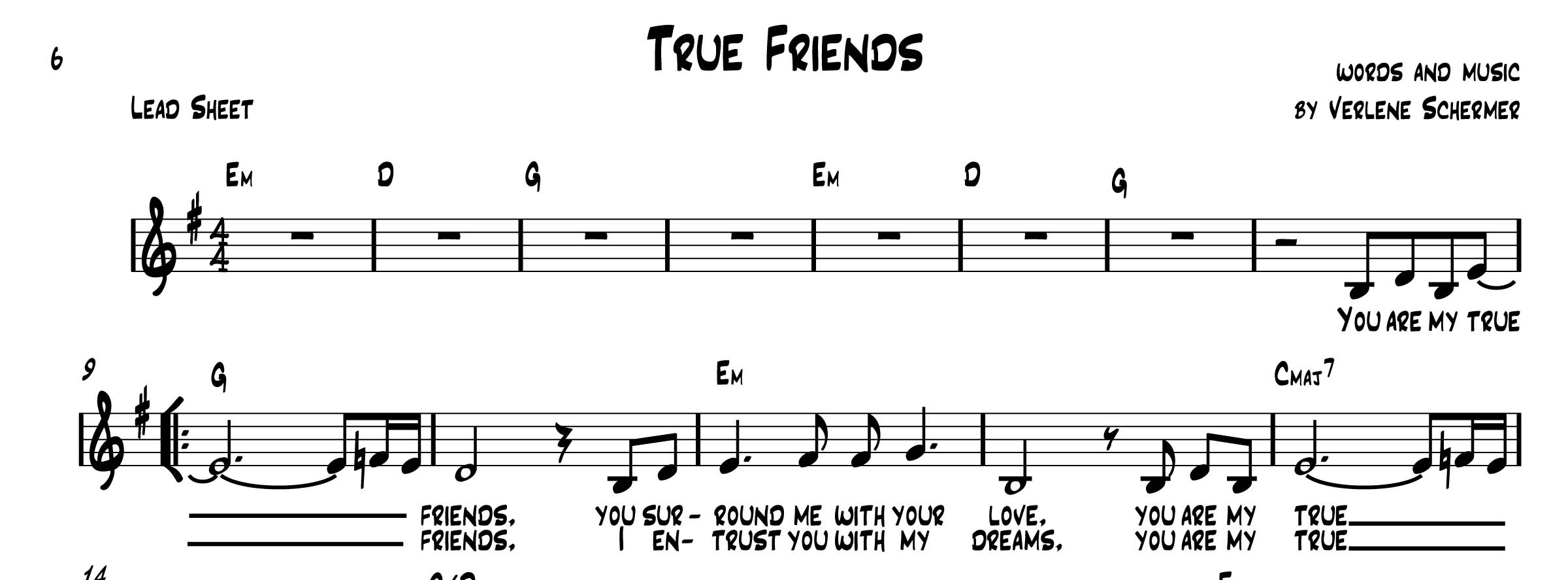 True Friends sheet music