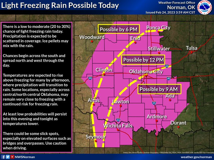Chance of freezing rain Friday The Vernon Daily Record