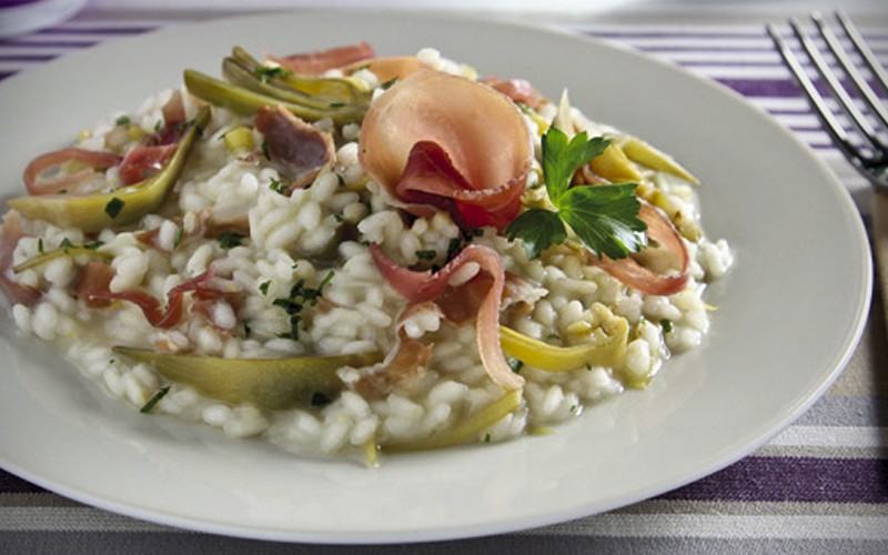 Artichoke Risotto with Prosciutto Veroni