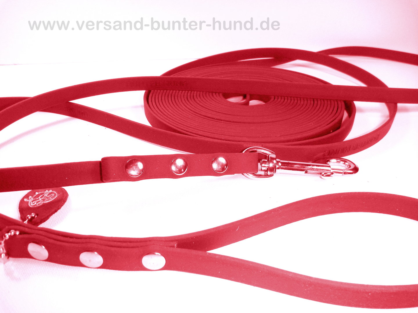 Biothane Schleppleine 10 m mit Handschlaufe BUNT Ledermanufaktur