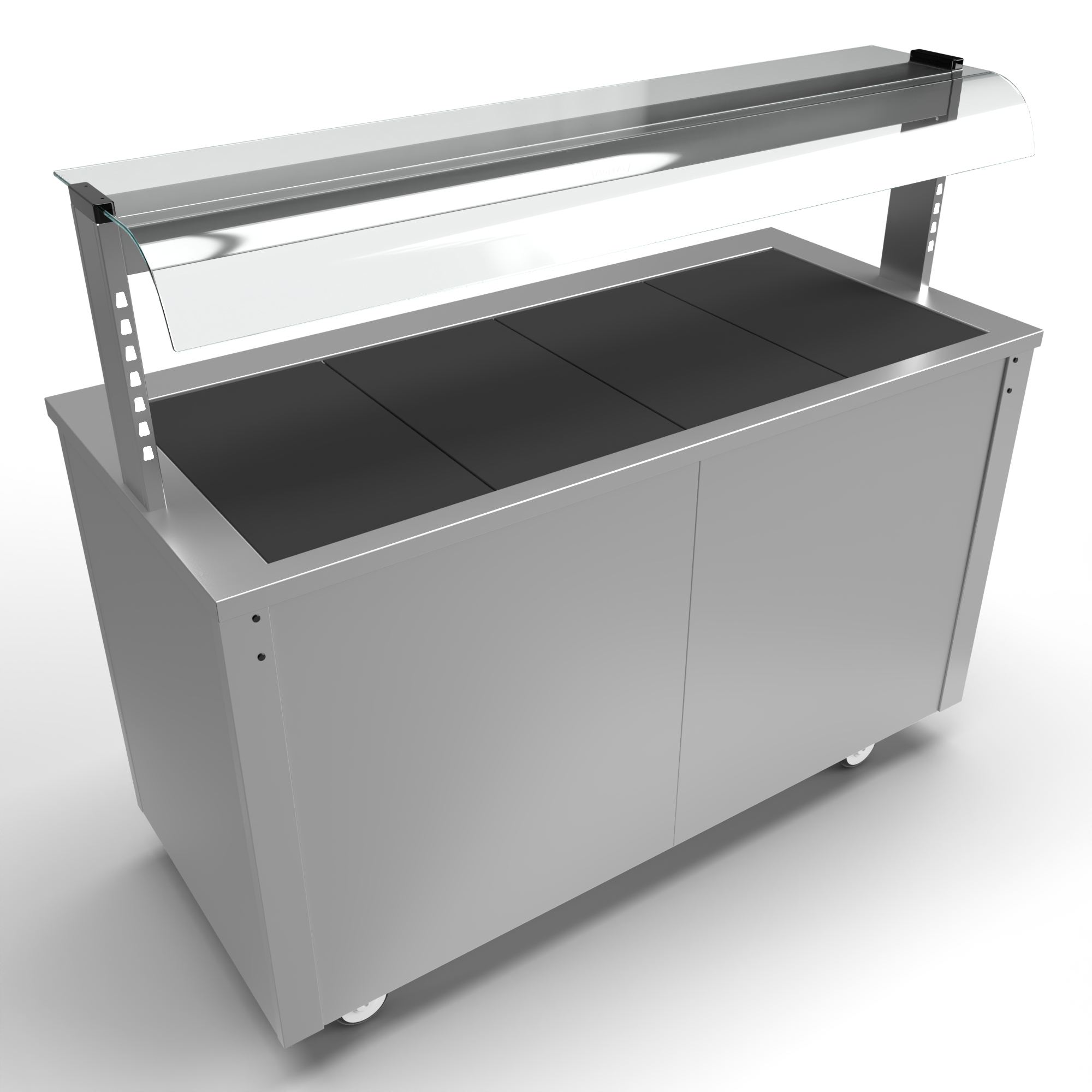 Hot Food Display Counter with Heated Glass Top Versigen Catering
