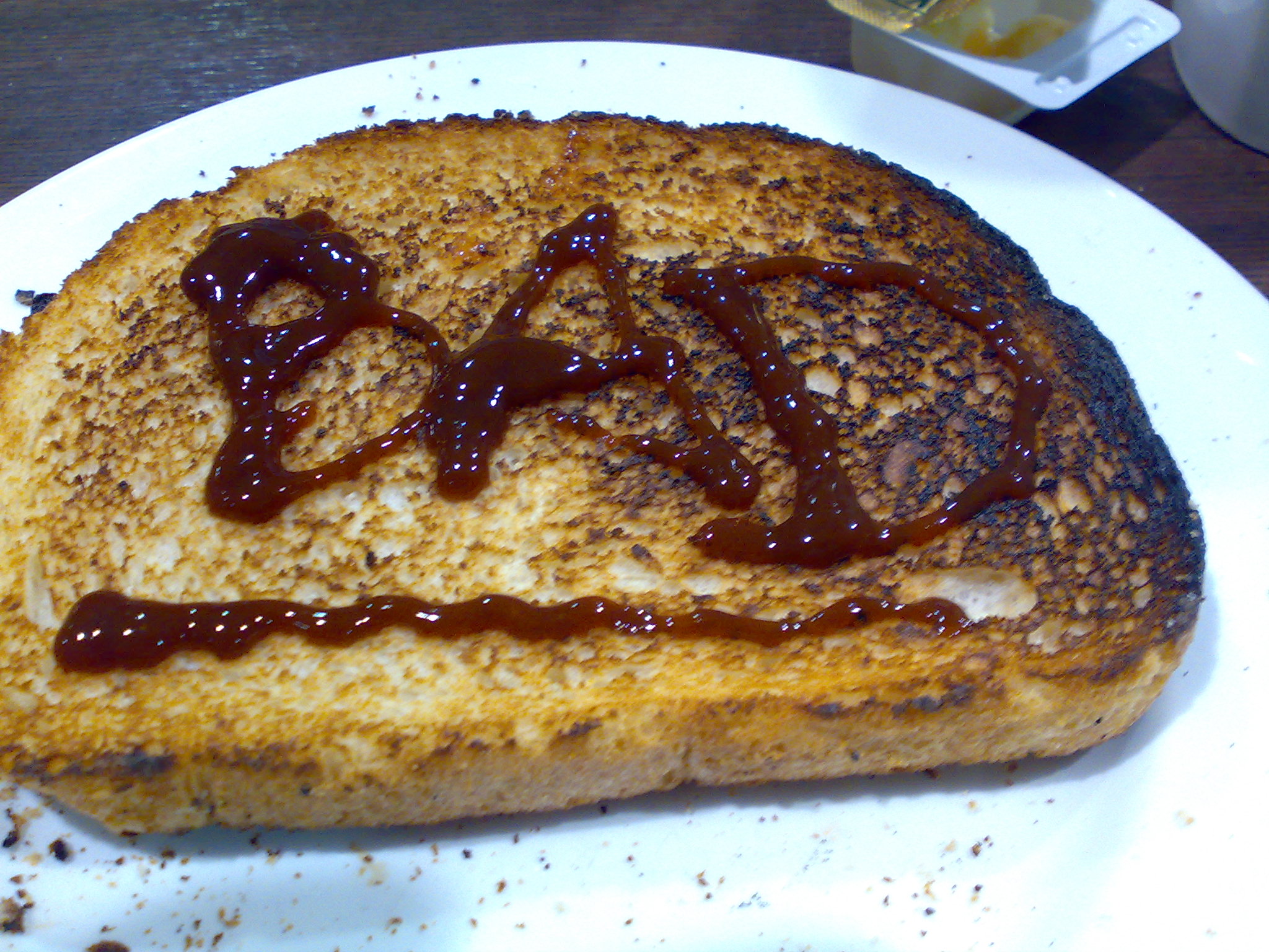 Bad Toast at Oxford Service Station on the M40 JAY VERSLUIS