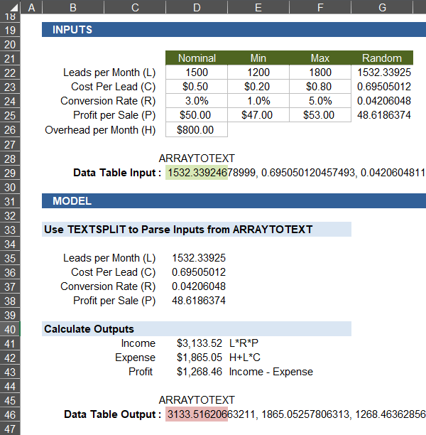 MultipleVariable Data Tables in Excel