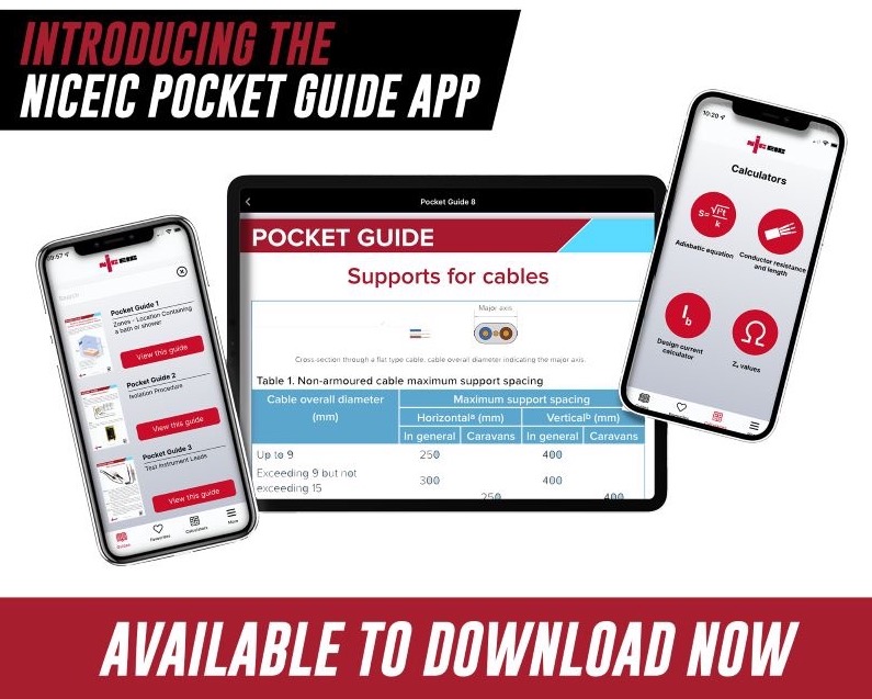 NICEIC Releases New Pocket Guide App Vertex Electrical Services LTD