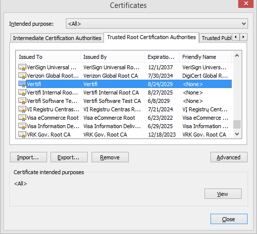 2023 List Of Trusted Certificates Installing The Certificate Authority Certificate