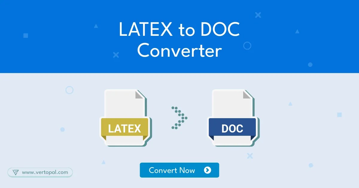 Online LATEX to DOC (Word) Converter Vertopal