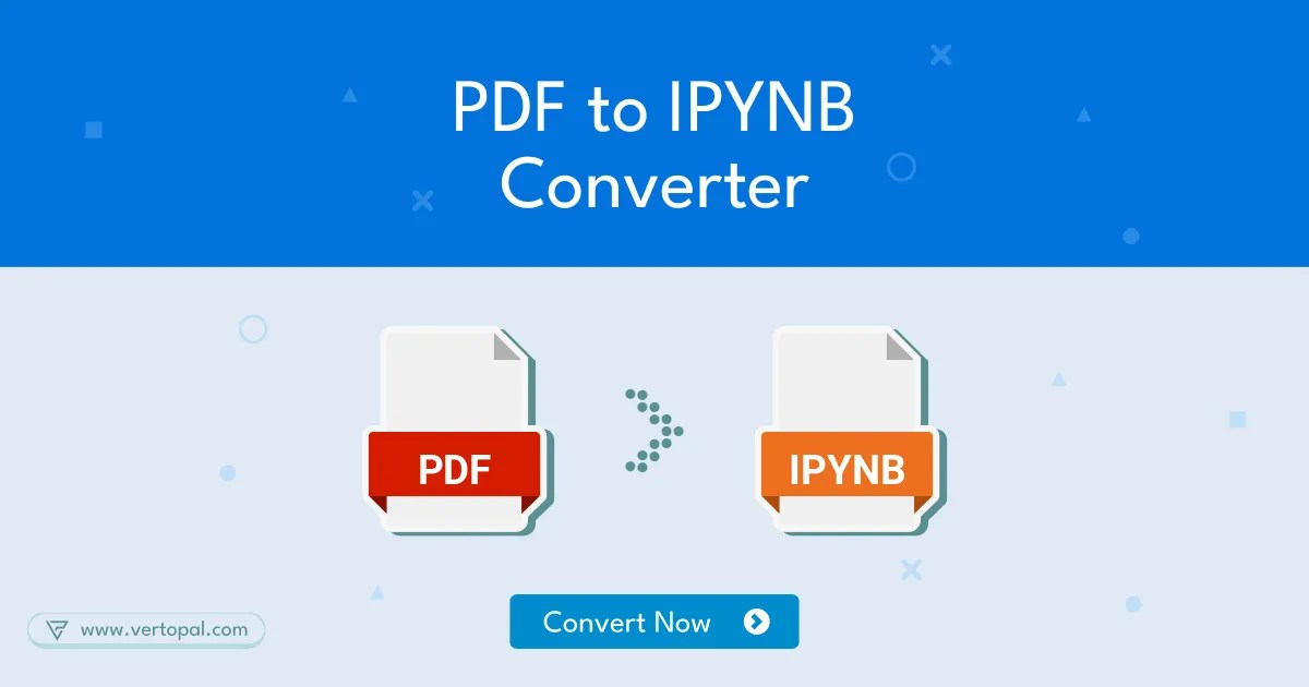 Online PDF to IPYNB (Jupyter Notebook) Converter Vertopal