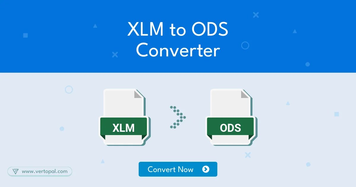 Online XLM to ODS Converter Vertopal