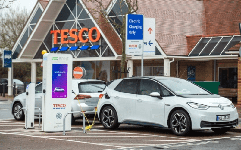 Volkswagen Are Installing Free EV Charging Points At Tescos Vertu