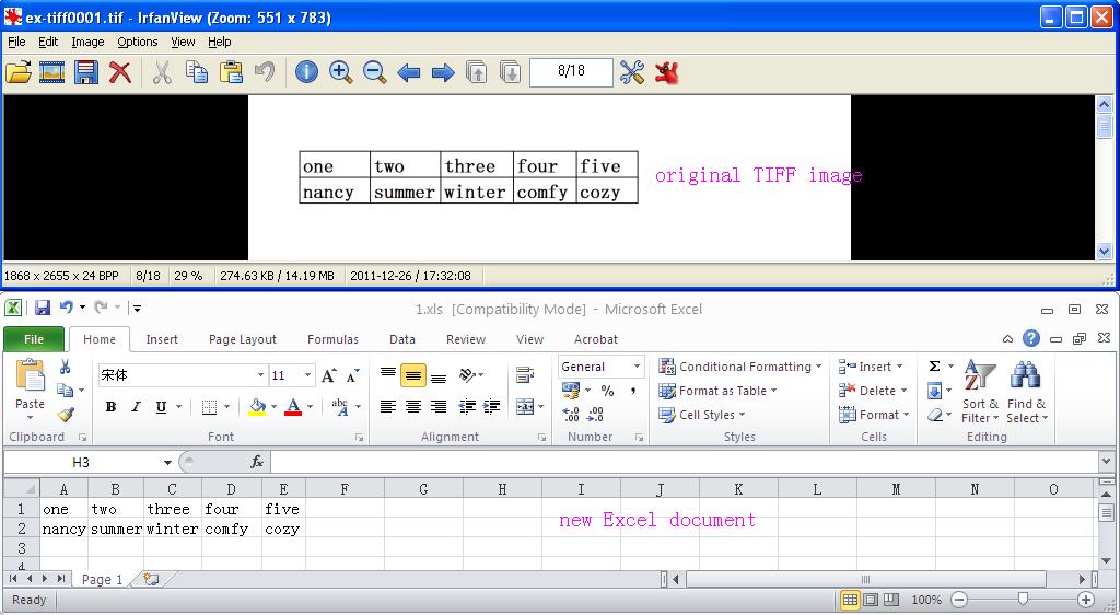 TIFF to Excel OCR Converter Convert TIFF to Excel