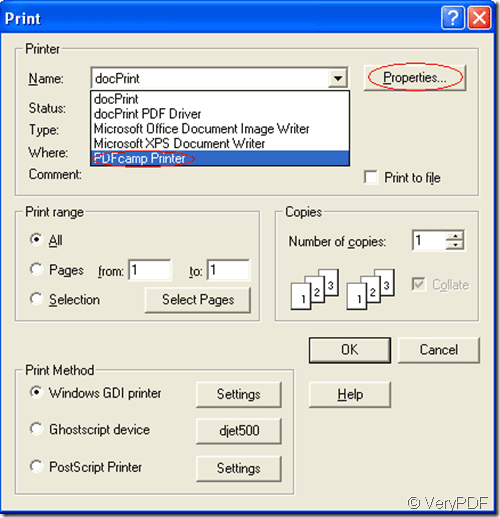 How to print an EPS file to PDF file? VeryPDF Knowledge Base