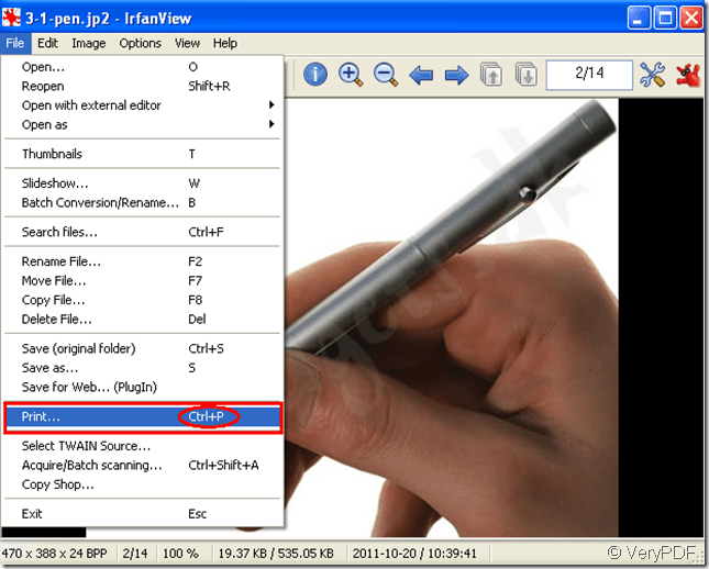 How to print JP2 file to PDF file? VeryPDF Knowledge Base