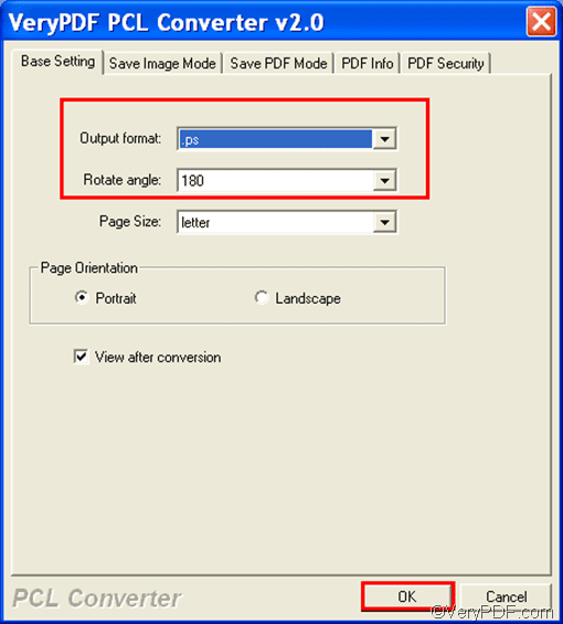 How to convert PRN to PostScript and rotate the page? VeryPDF
