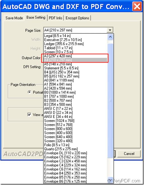 How to convert technical AutoCAD DWG to PDF in A3/A4 page size